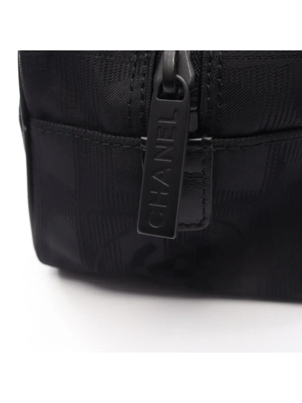 Chanel Handbag New Travel Line Black Leather